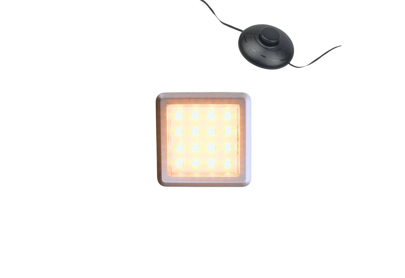 kalb Unterschrankleuchte LED Vitrinenleuchte 3000K 1-10er Set 12V Fußschalter, Unterbauleuchte, 1er Set, Warmweiß Bild 5