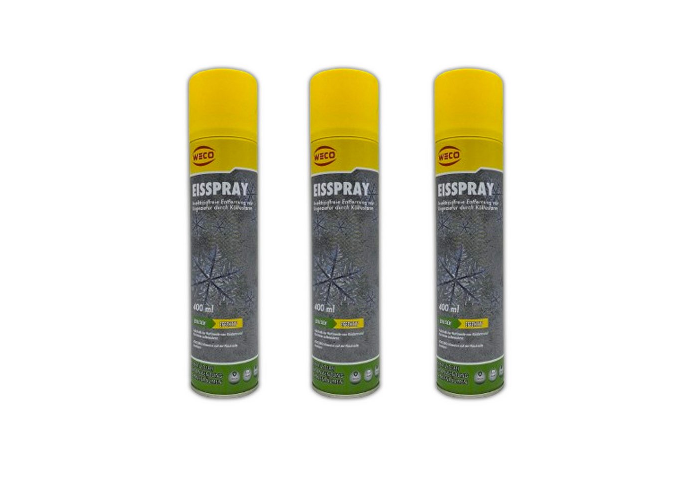 Weco Insektenspray Eisspray Insektenspray Ungezieferspray Insekten Fliegen Spray, 1.2 l, 3-St., 400 ml je Dose gegen Ungeziefer Vereist bei - 45°C Bild 2