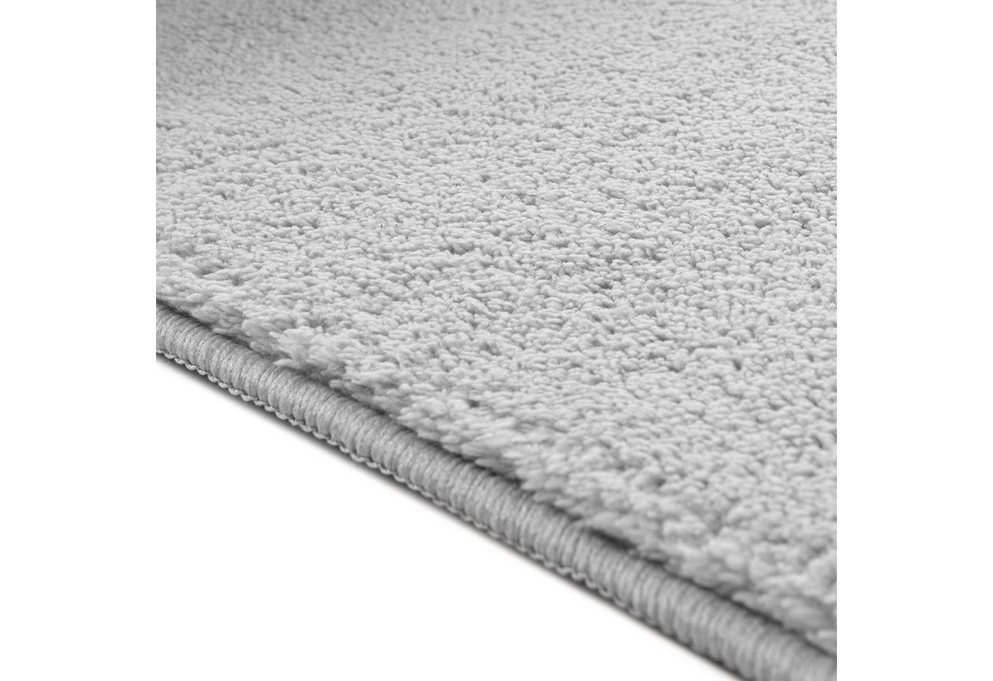 TeppichHome24 Teppich Teppich silber weich dekorativ pflegeleicht, rechteckig Bild 2