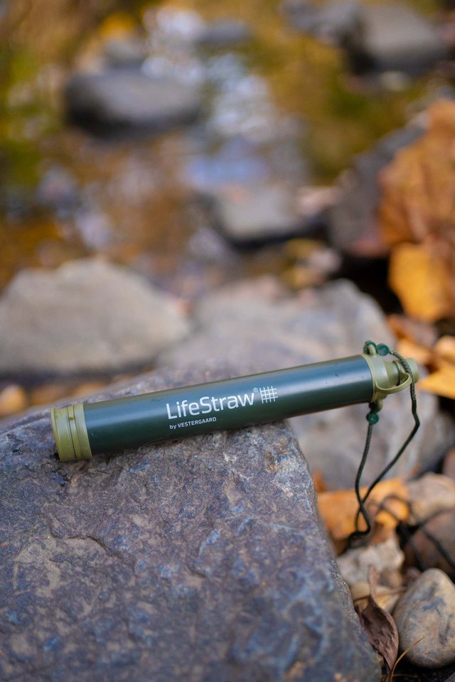 LifeStraw Wasserhahn-Wasserfilter LifeStraw® Personal Reise Wasserfilter Dunkelgrün