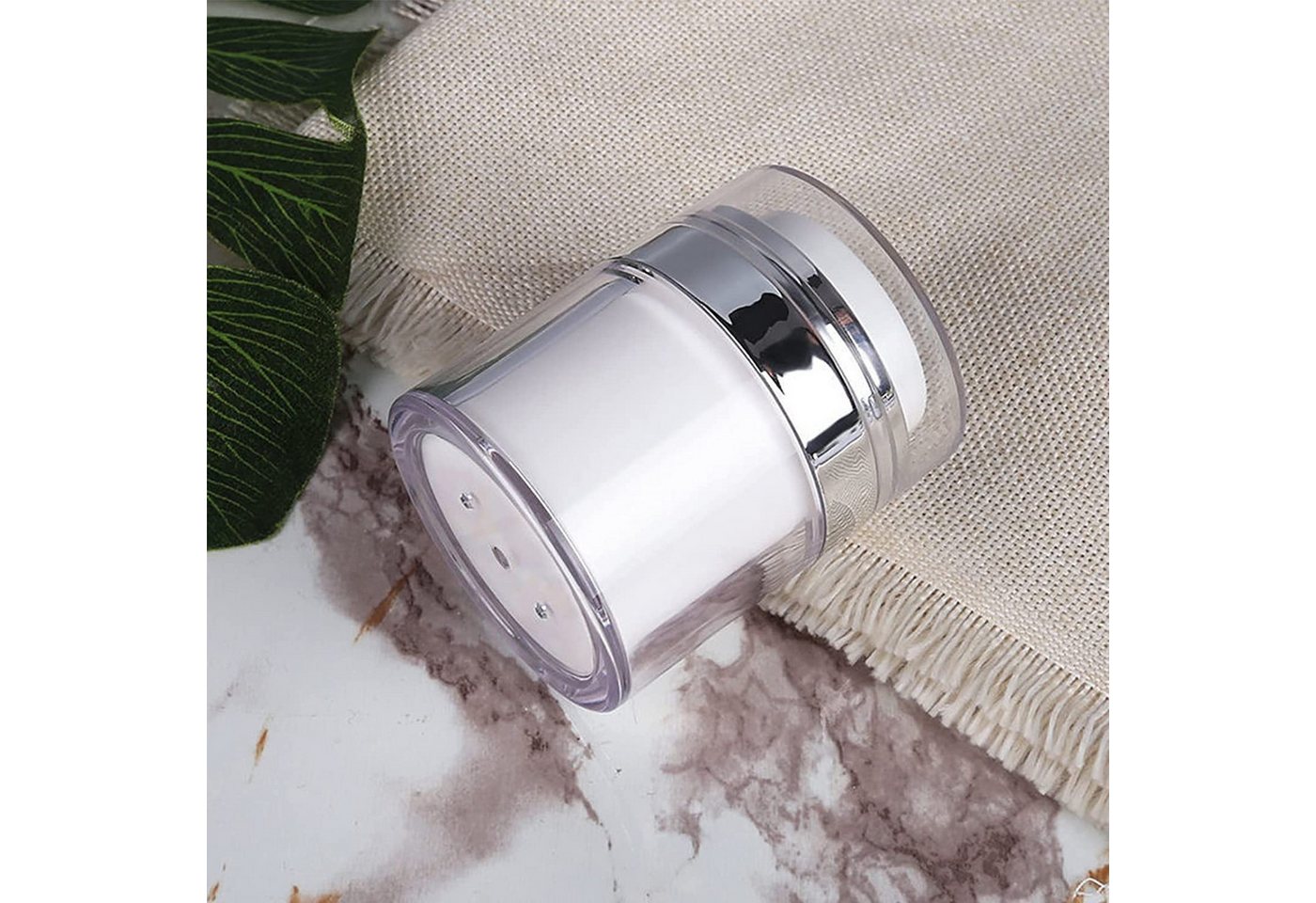 TUWENA Seifenspender 3 Stück Airless Pumpspender: Tragbarer, nachfüllbarer Creme-Spender Bild 4