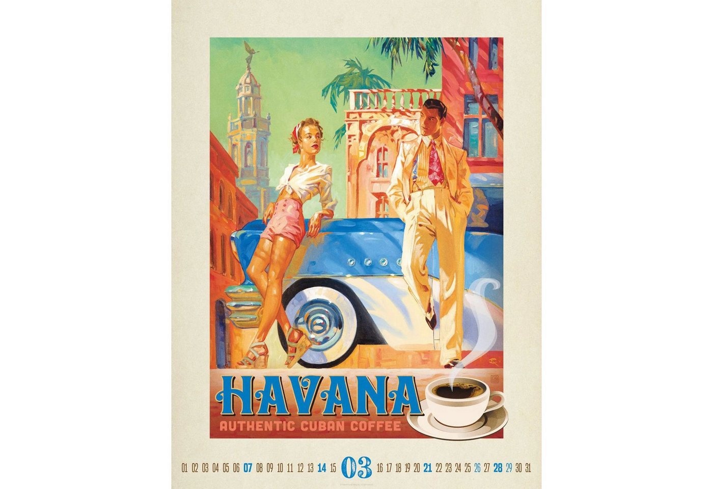 Ackermann Wandkalender Coffee Time Kaffee-Plakate-Kalender 2027 Bild 2
