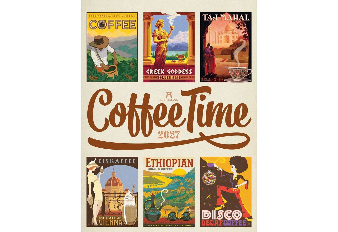 Ackermann Wandkalender Coffee Time Kaffee-Plakate-Kalender 2027 Bild 3