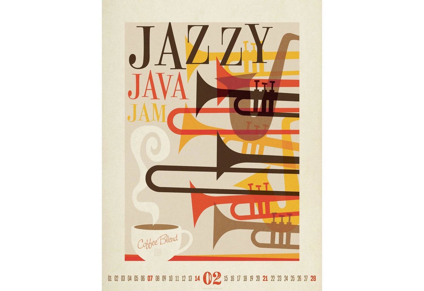 Ackermann Wandkalender Coffee Time Kaffee-Plakate-Kalender 2027 Bild 4