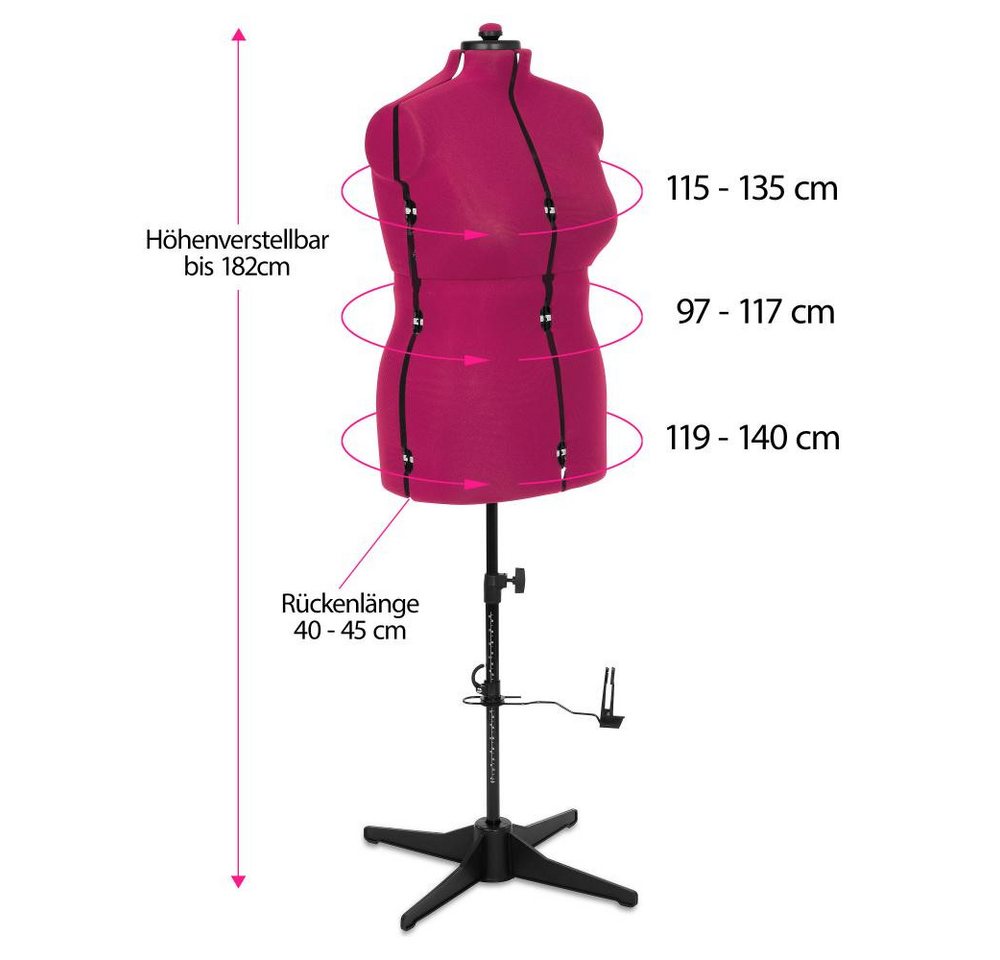 adjustoform Schneiderpuppe - Schneiderbüste Supa Fit Gr.L verstellbar mit Standfuß Bild 5
