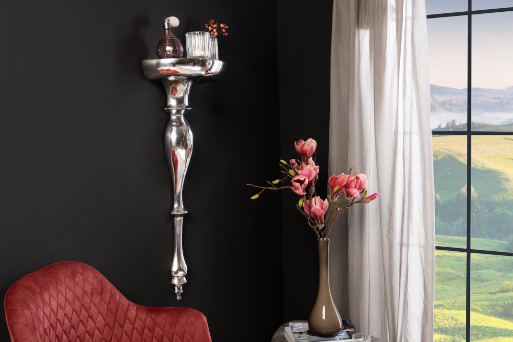 riess-ambiente Wandregal SCALA 80cm silber, Wandkonsole · Metall · Küche · Barock Design Bild 3