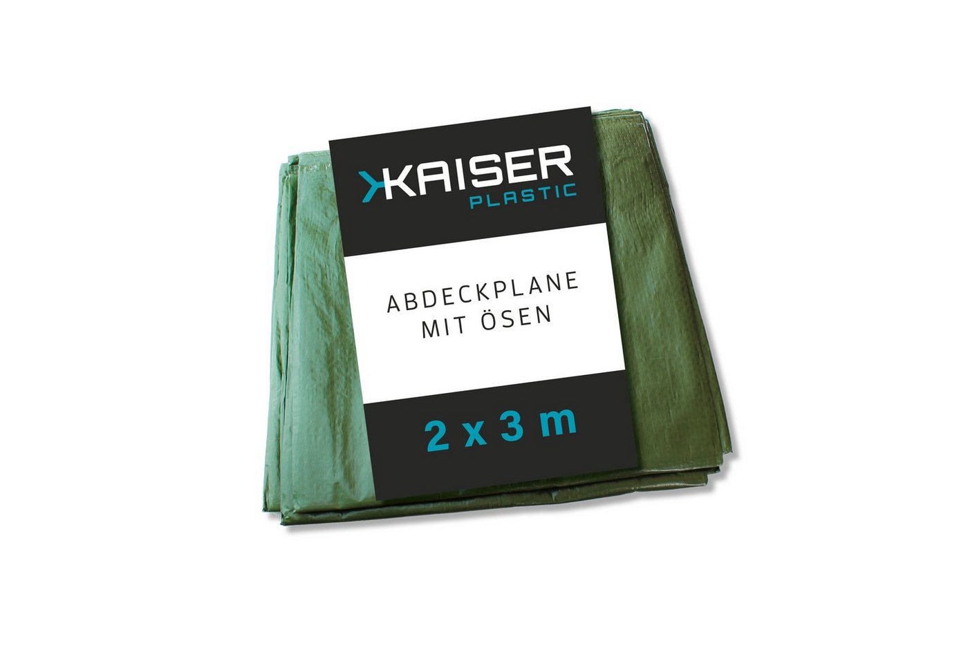 Kaiser plastic Schutzplane Abdeckplane mit Ösen, Extra Robust, 120g/m2 Gewebeplane, wasserdicht - UV-beständig Bild 3