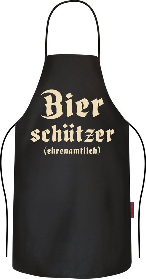 RAHMENLOS® Grillschürze Kochschürze Partyschürze für Männer: Ehrenamtlicher Bierschützer Bild 3