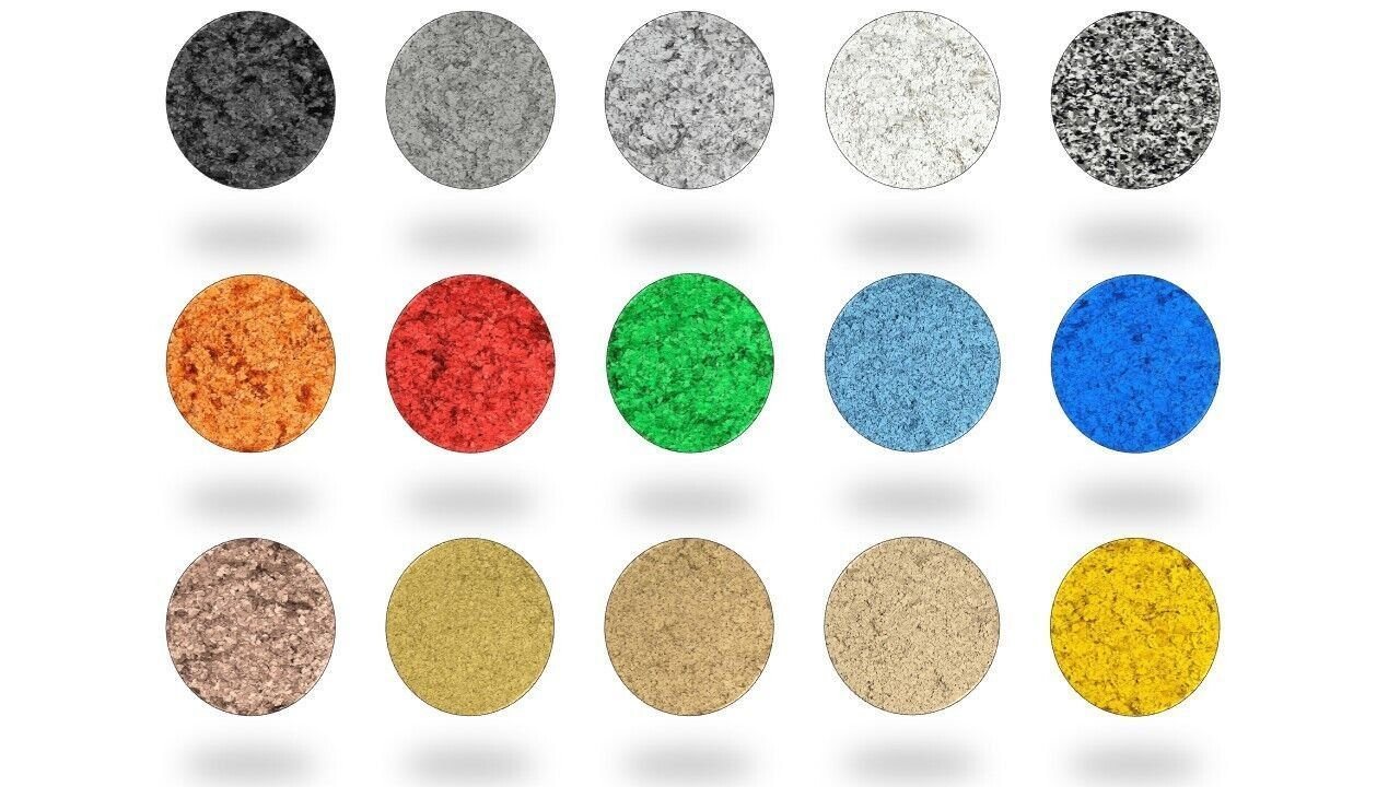Samatec Farbpigment Farbchips SamaChips Bodenbeschichtung Einstreu, alkalibeständig, lichtbeständig, witterungsbeständig, sehr stabil Bild 3