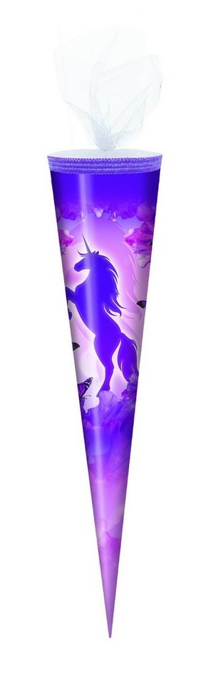 Verpackungsmittel GmbH Markneukirchen Schultüte Schultüte / Zuckertüte / 50cm / rund / "Einhorn