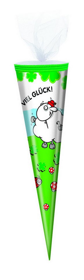 Verpackungsmittel GmbH Markneukirchen Schultüte Schultüte / Zuckertüte / 50cm / rund / "Viel Glück