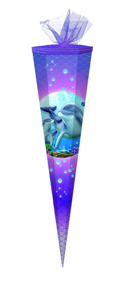 Verpackungsmittel GmbH Markneukirchen Schultüte Schultüte / Zuckertüte / 85cm / eckig / "Delfin