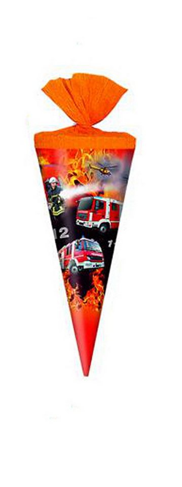 Livepac Office Schultüte Schultüte / Zuckertüte / Länge: 25cm / rund / "Feuerwehr