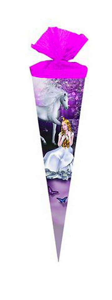 Livepac Office Schultüte Schultüte / Zuckertüte / Länge: 35cm / rund / "Märchenprinzessin