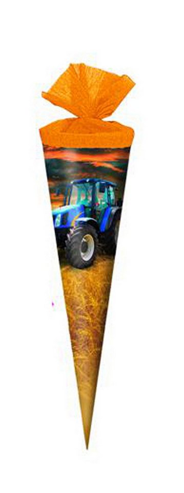 Livepac Office Schultüte Schultüte / Zuckertüte / Länge: 35cm / rund / "Traktor
