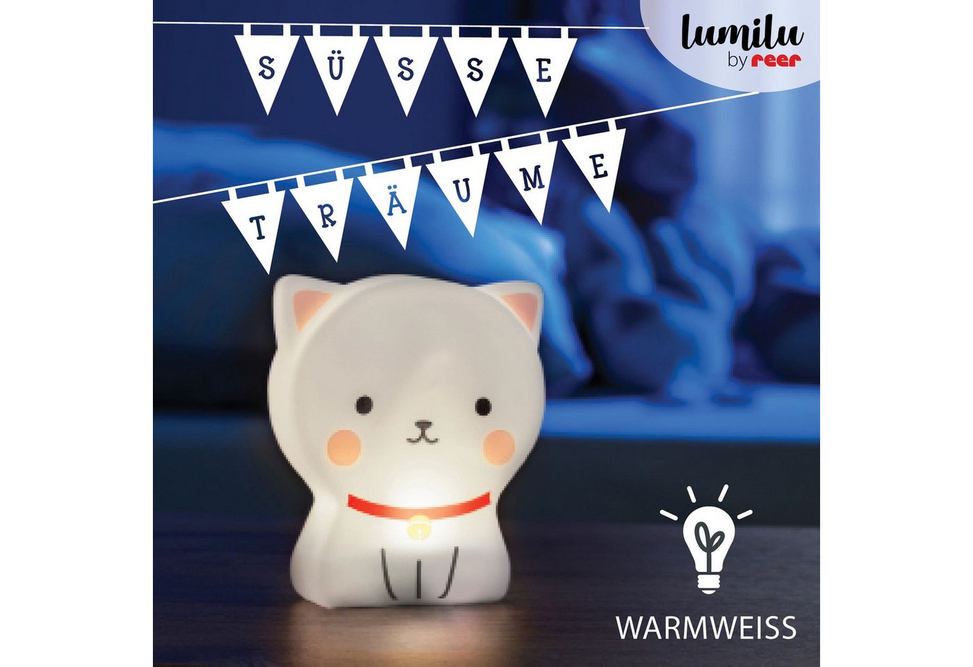 Reer LED Nachtlicht Katze, mit zuschaltbarer 15 min Timer Bild 5