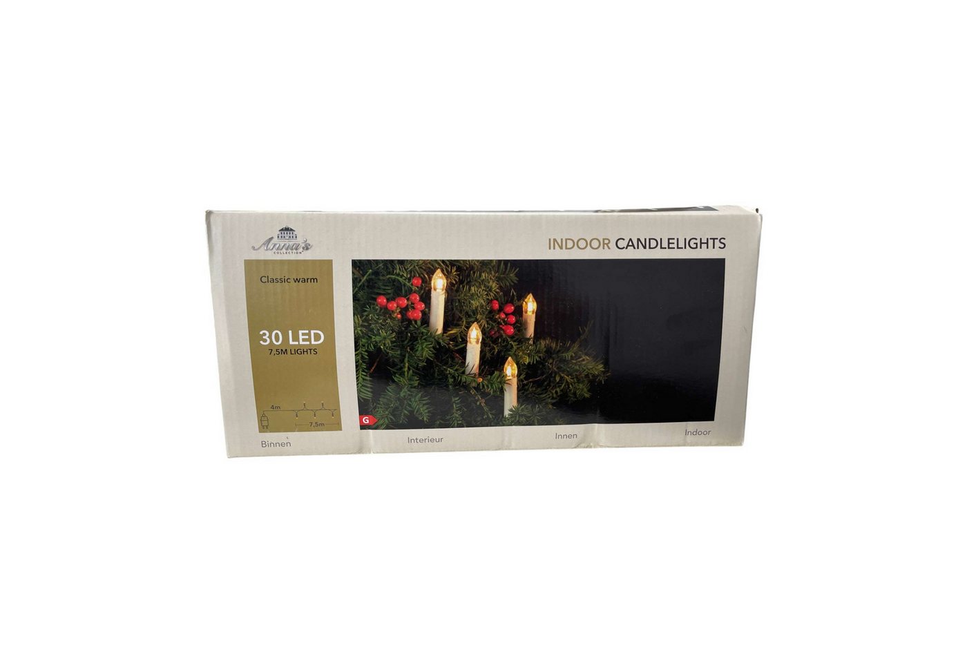 Coen Bakker Deco BV LED-Christbaumkerzen, 30-flammig, 30 Kerzen weiß 7,5m classic warm Schalter Innen Bild 3