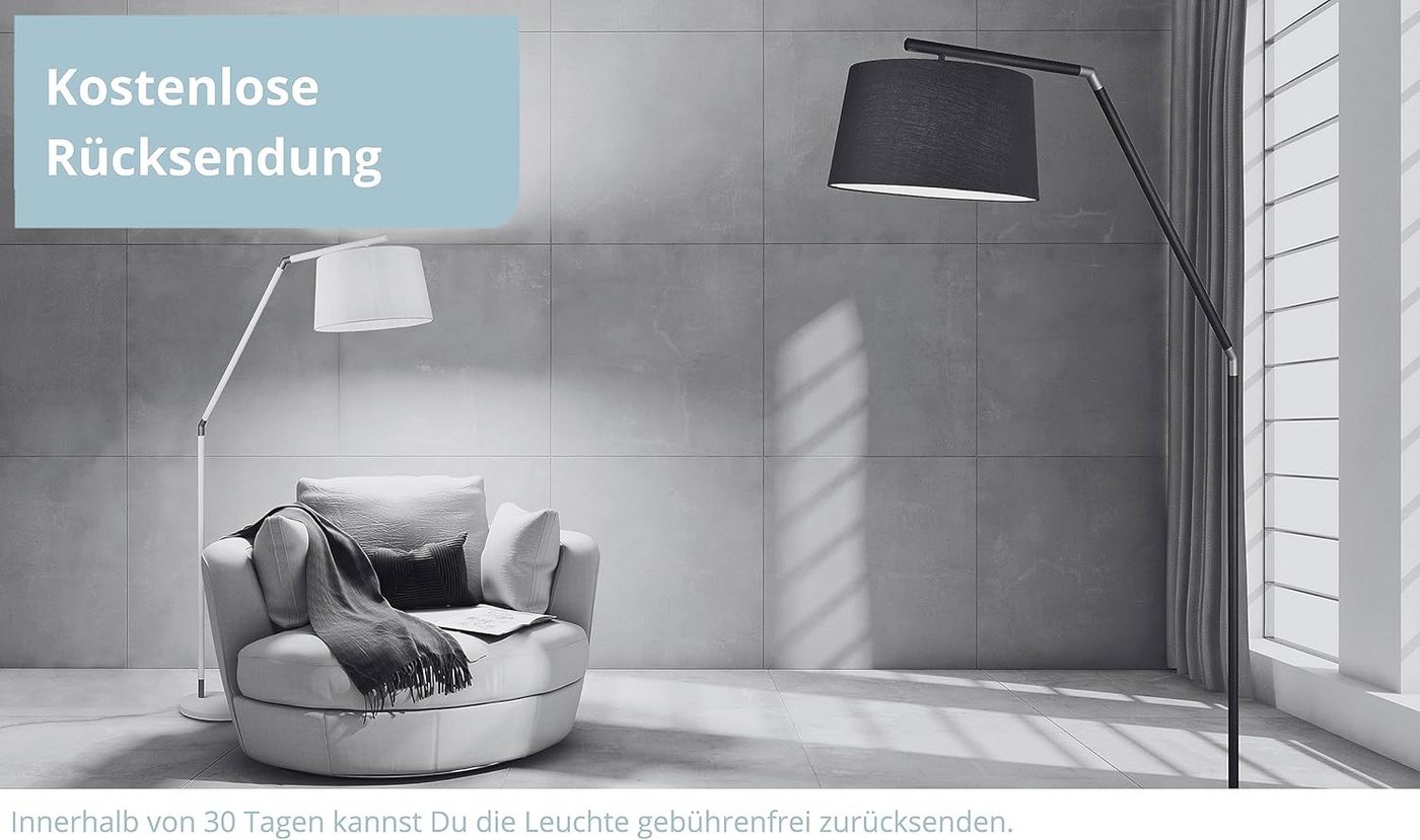 lightling Tischleuchte Melina, ohne Leuchtmittel, Schnurschalter, IP20 Indoor, weiß matt Bild 2
