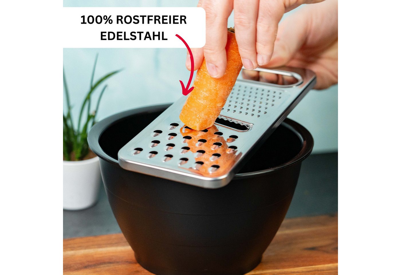 WESTMARK Multireibe 3 in 1, Rostfreier Edelstahl, Steel, Silber, Universalreibe, Edelstahl