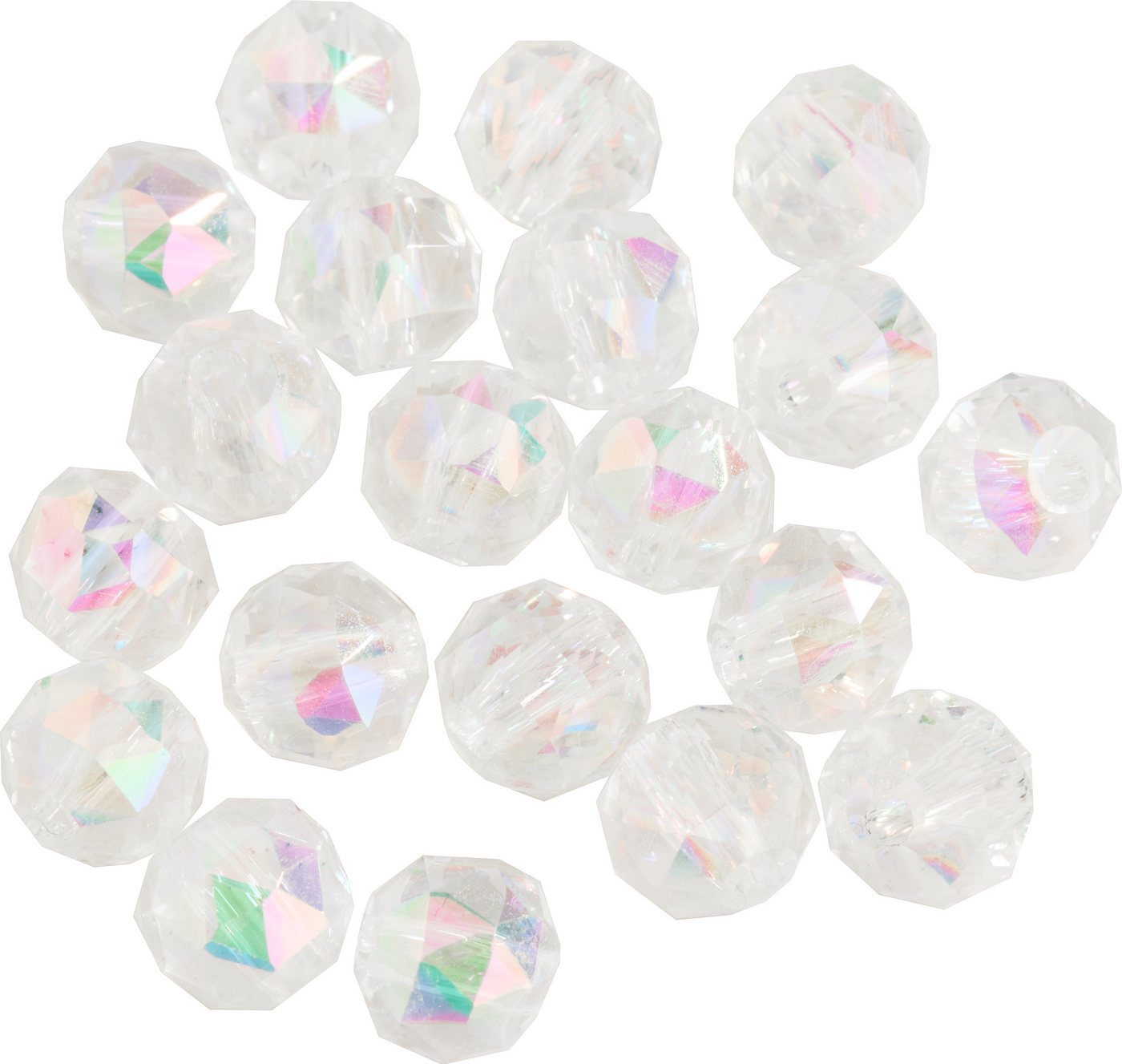 Pracht Bastelperlen Glasschliffperle Rund, Ø 6 mm, 20 Stück