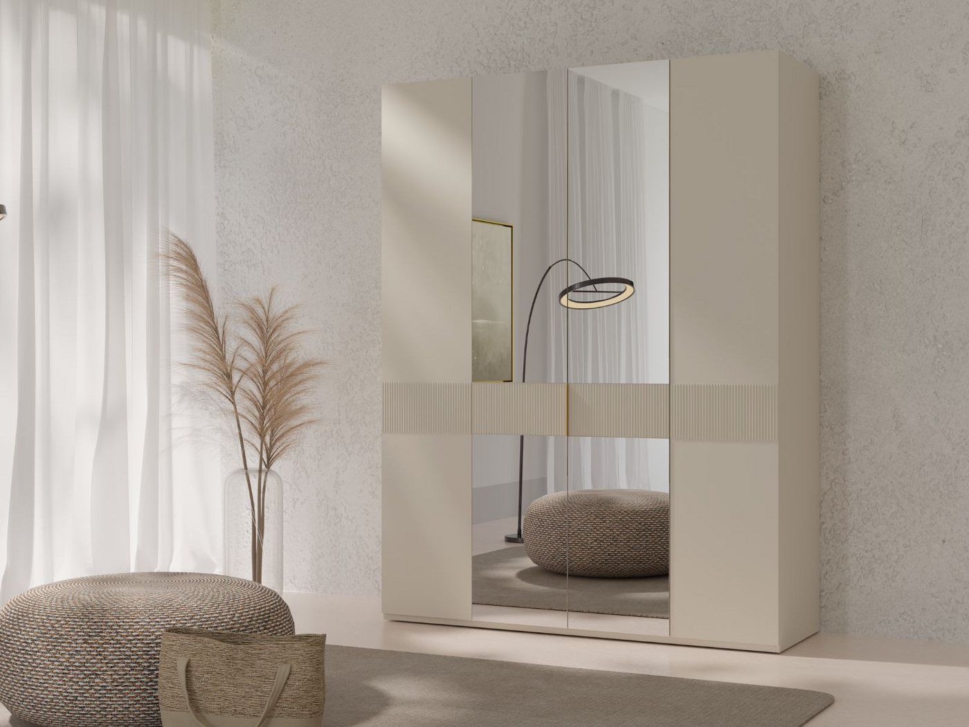 Compleo Drehtürenschrank mit 4 Türen, Kleiderschrank modern und elegant LIMI MADE IN EU, Modern Flur oder Schlafzimmer Bild 4