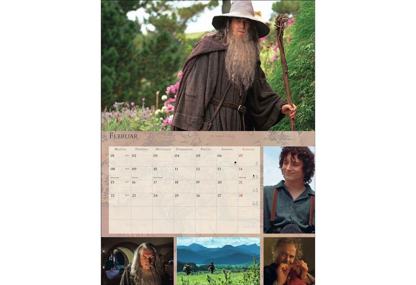 Athesia Kalenderverlag Wandkalender Der Herr der Ringe Broschur XL Kalender 2027