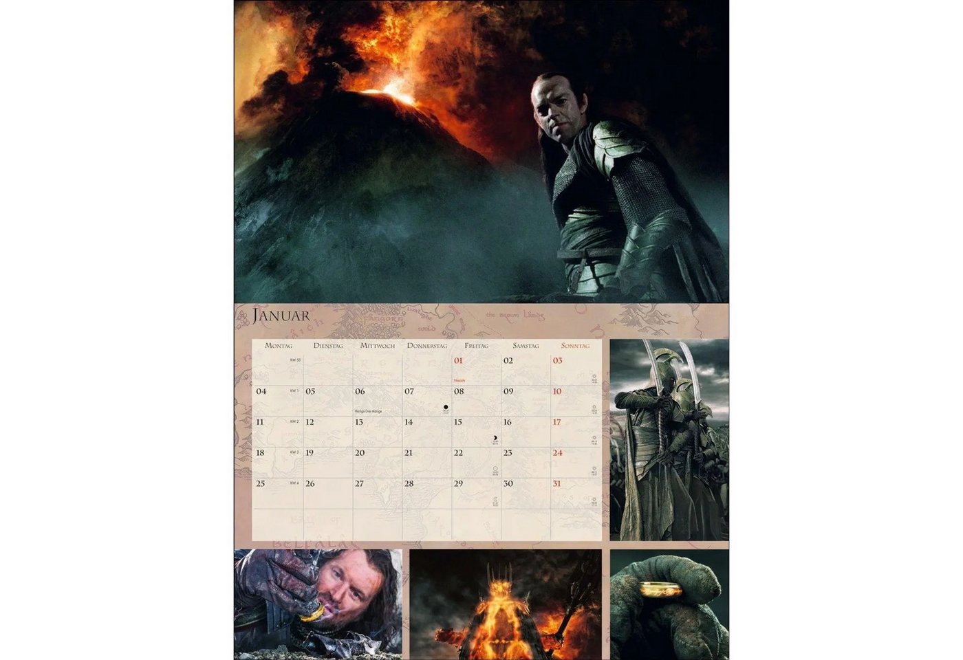 Athesia Kalenderverlag Wandkalender Der Herr der Ringe Broschur XL Kalender 2027 Bild 2
