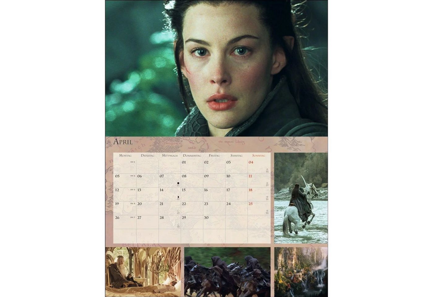 Athesia Kalenderverlag Wandkalender Der Herr der Ringe Broschur XL Kalender 2027 Bild 3