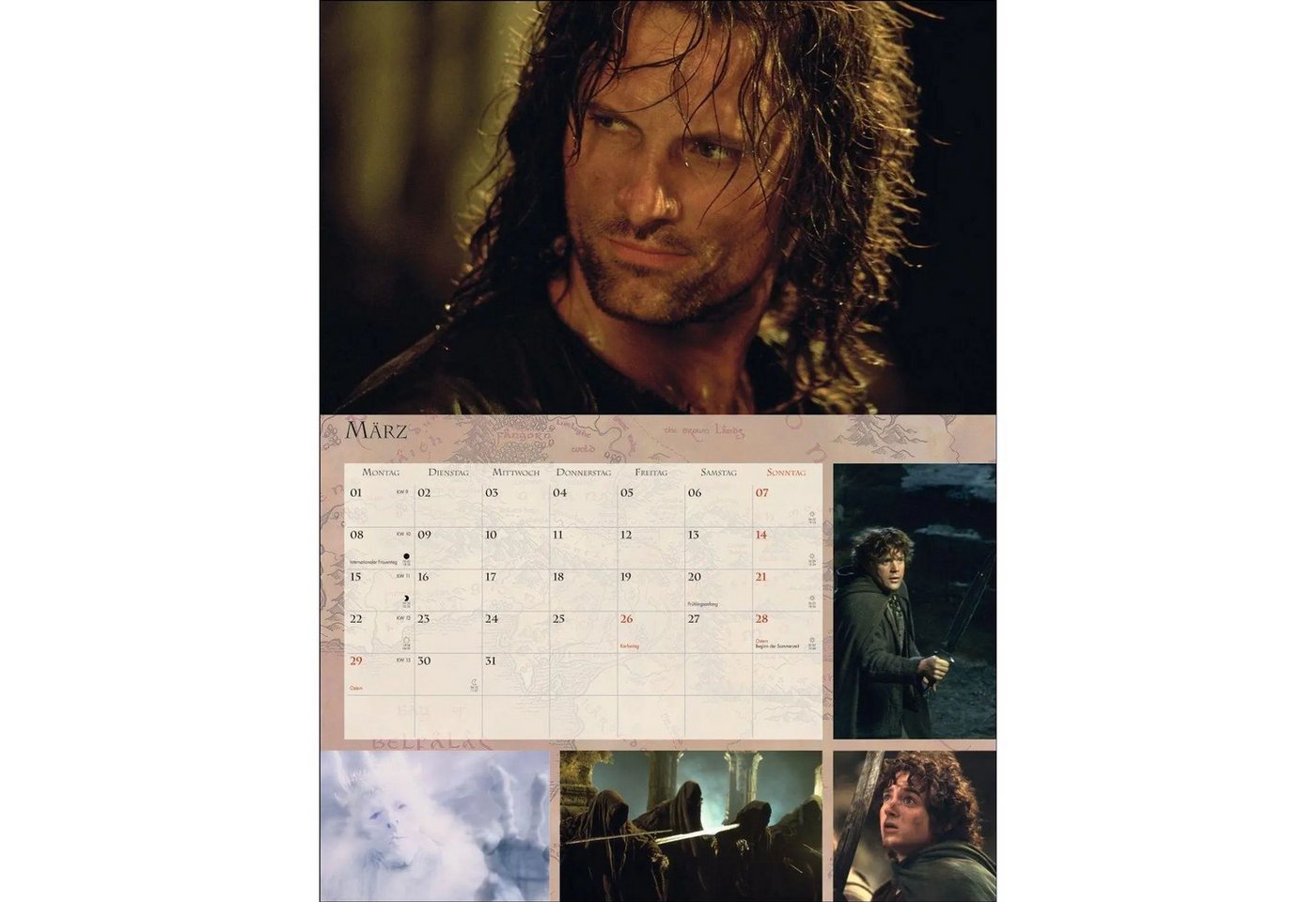 Athesia Kalenderverlag Wandkalender Der Herr der Ringe Broschur XL Kalender 2027 Bild 5