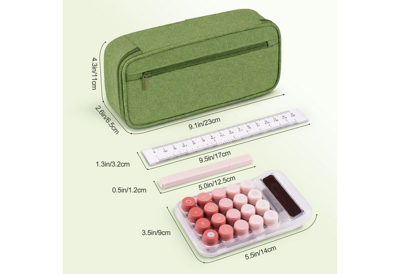 Diwzbyn Schreibgeräteetui Schlamperbox,Federmäppchen Federtaschen Mäppchen Etui Stifte 5 Fach, Große Kapazität Pencil Case Großes Federmäppchen Bild 5