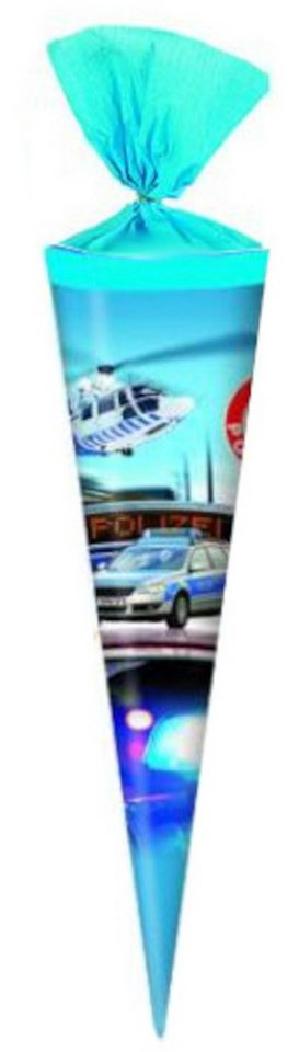 Livepac Office Schultüte Schultüte / Zuckertüte / Länge: 35cm / rund / "Polizei