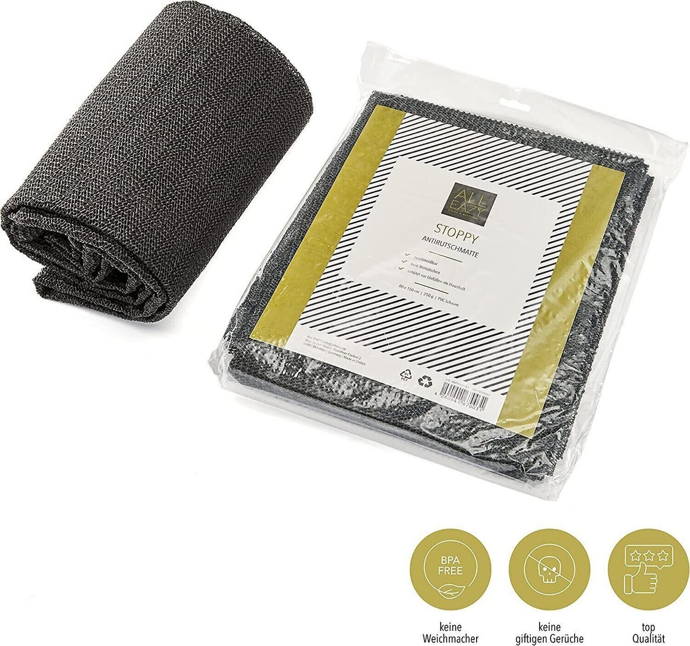 ALL EAZY Home & Kitchen Antirutsch Teppichunterlage Antirutschmatte Teppichunterlage Teppichstopp Gleitschutz 80x150, (Packung, 1 St), individuell zuschneidbar Bild 5