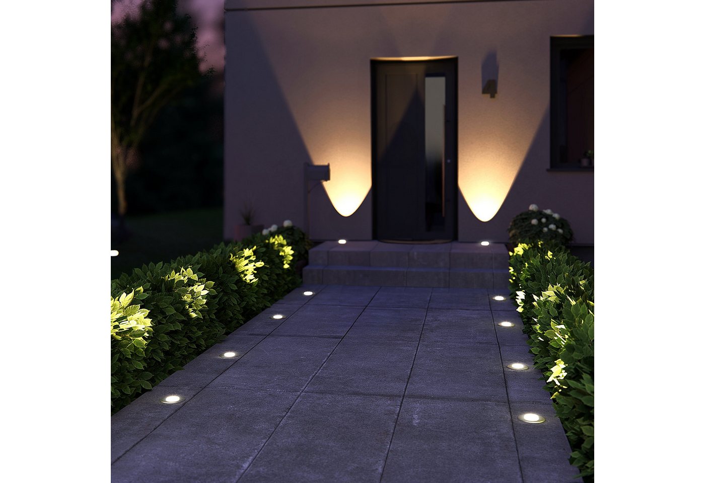 SSC-LUXon LED Gartenstrahler Bodeneinbauleuchte KALPA rund silber IP67 ohne Leuchtmittel, ohne Leuchtmittel Bild 2