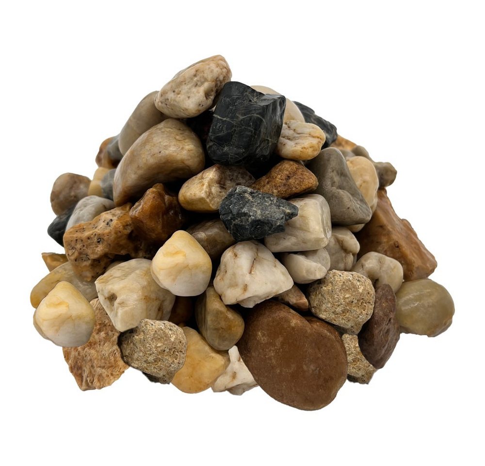 Hoyo Technology GmbH Zierkies Buntkies 8-16 mm - 10 kg Dekorativer Naturkies für Garten, Weg, Beete, 10 kg