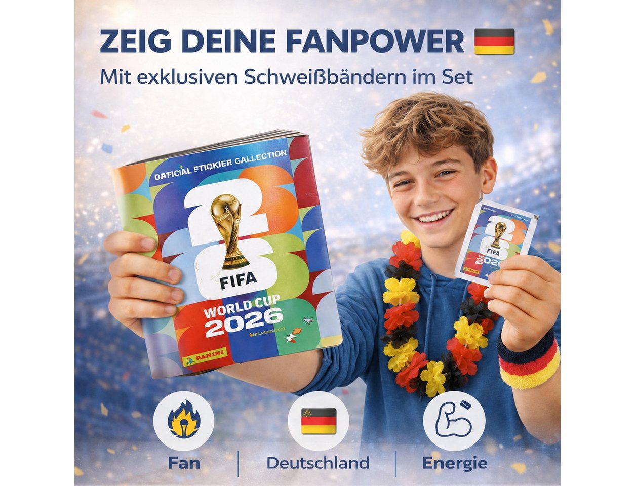 TK Gruppe Stickerbuch XXL Sammelset WM 2026 - Panini Sticker Album, Spielplan Blumenkette Bild 4