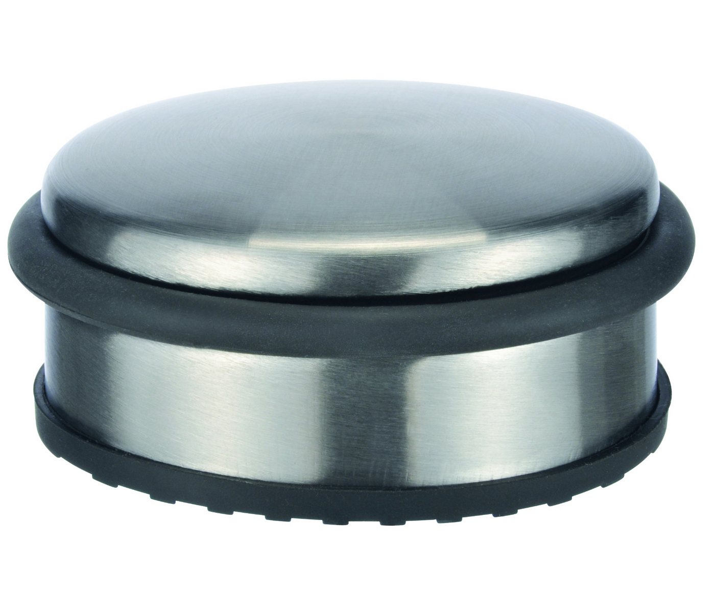 Haushalt International Bodentürstopper Türstopper Edelstahl 1,1kg 3 Tlg. Set (Set, 3 St., Packung), je 1,1kg, 10x4,5cm, gummiert, Silber Bild 3