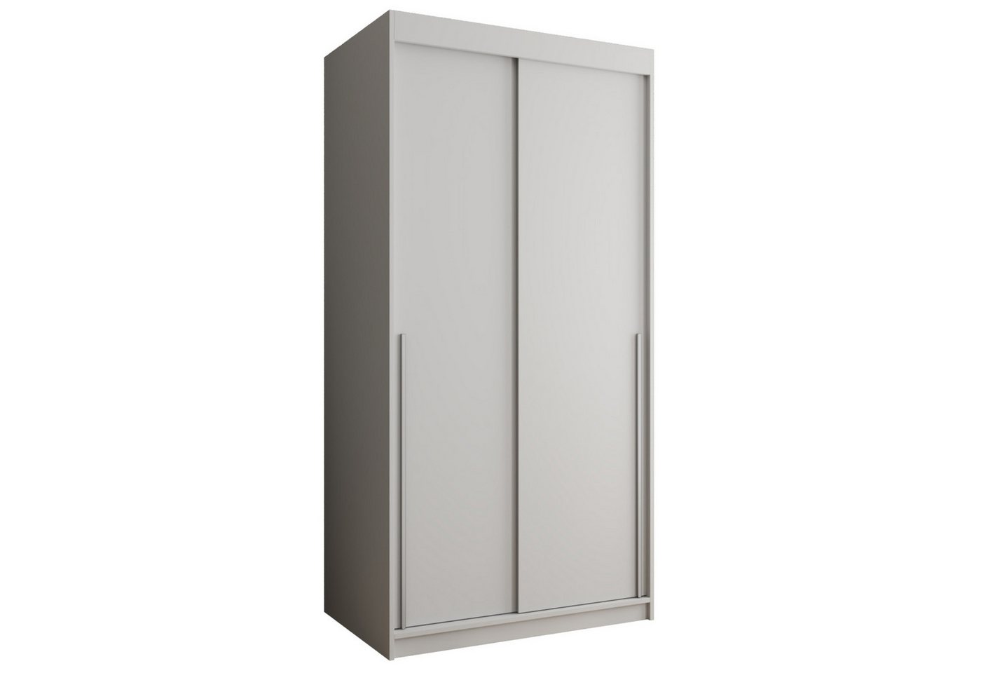 Home Collective Schwebetürenschrank Kleiderschrank Schrank Schlafzimmer Garderobe geräumig (erhältliche Breiten: 100cm, 120cm, 150cm, 180cm, 200cm, 250cm, Höhe 200 cm) 2 Türen,mit Einlegeböden und zwei Kleiderstangen wählbare Handgriffe Bild 2