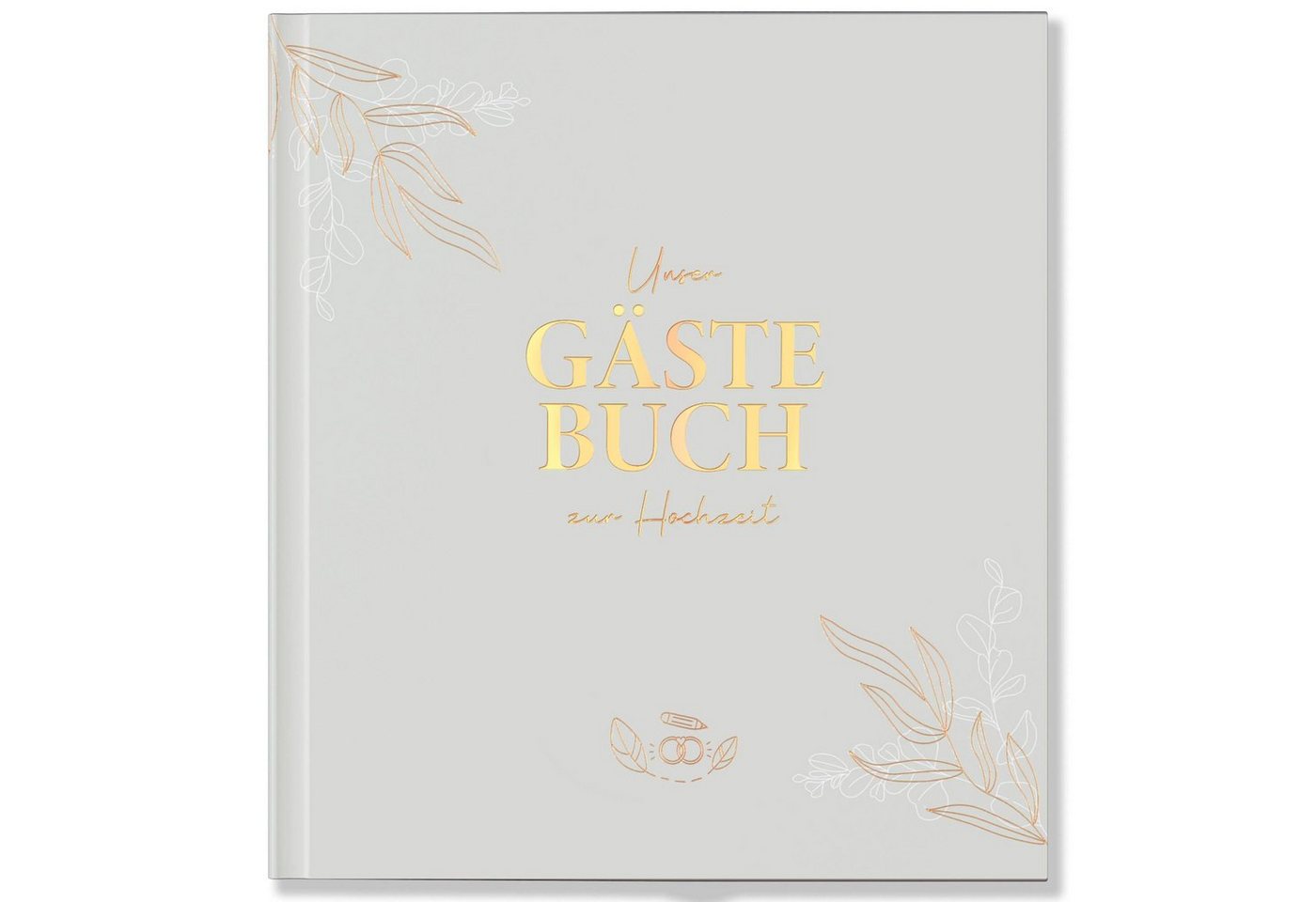 LEAF & GOLD Poesiealbum Gästebuch zur Hochzeit Bild 4