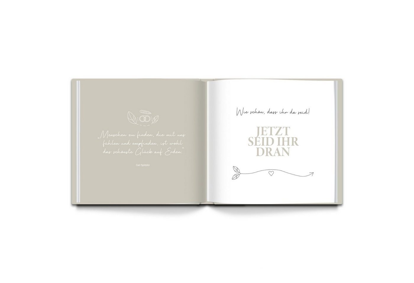 LEAF & GOLD Poesiealbum Gästebuch zur Hochzeit Bild 5