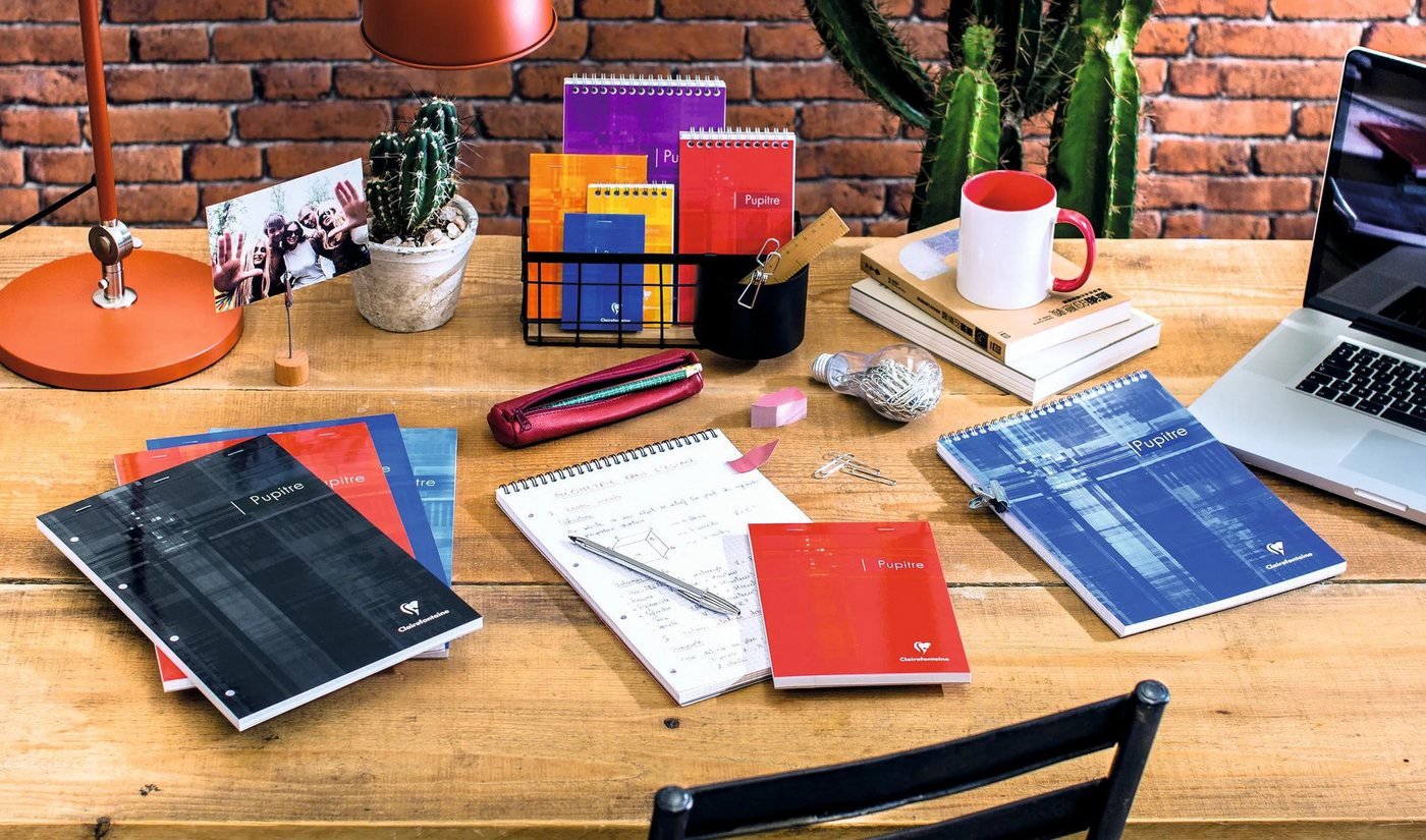 CLAIREFONTAINE Notizheft 5x Block Pupitre DIN A6 80 Blatt 90g kariert Sortiert 6642C, Clairefontaine Metric Bild 3