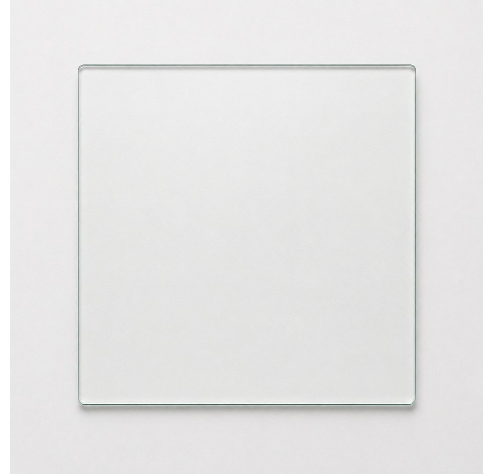 LebensWohnArt Tischplatte Glasplatte TERRY 40x40cm gehärtetes 8mm Glas Servierplatte