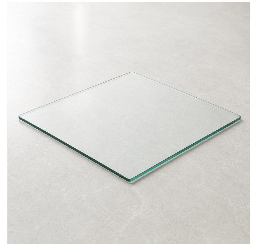 LebensWohnArt Tischplatte Glasplatte TERRY 40x40cm gehärtetes 8mm Glas Servierplatte Bild 3