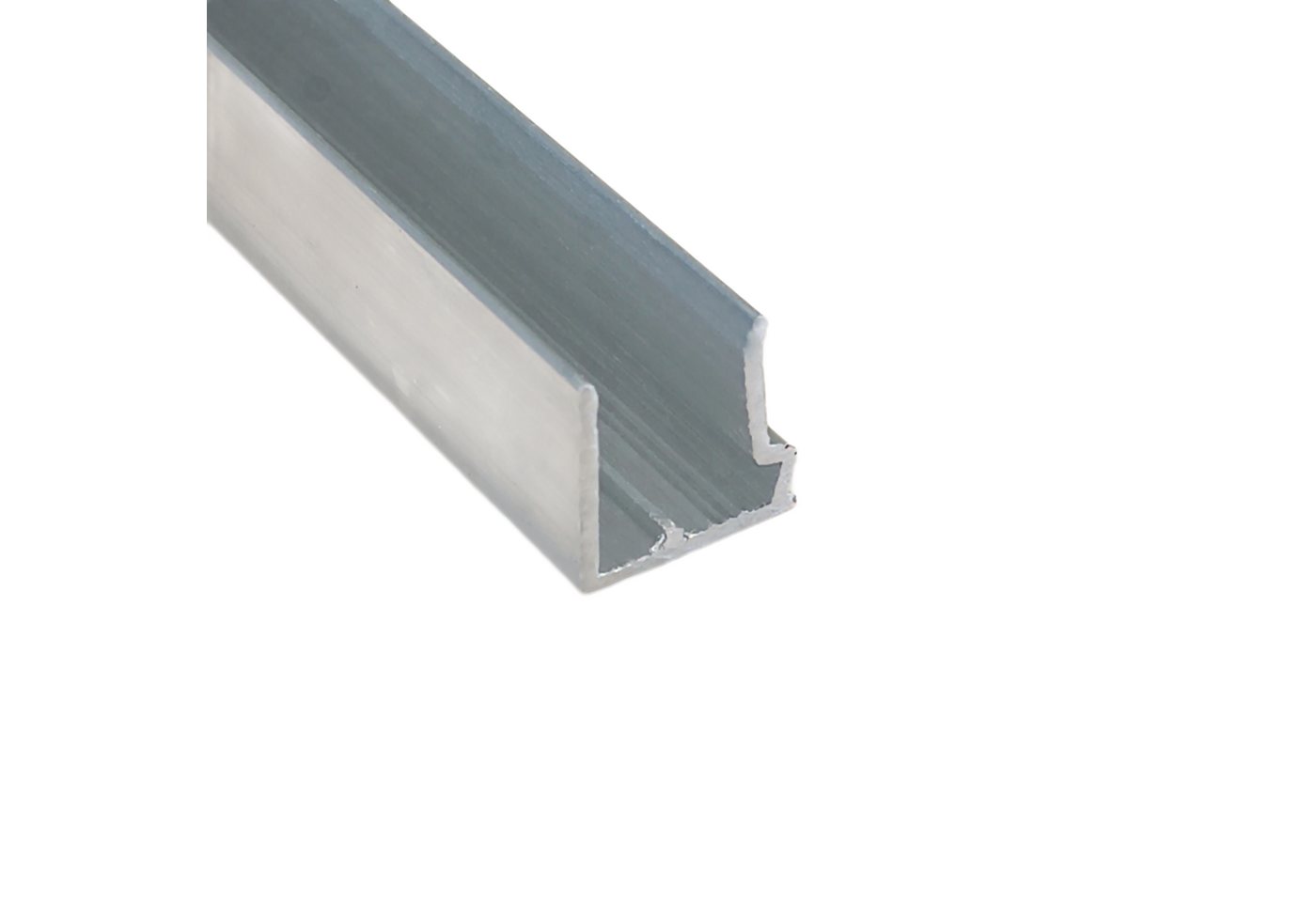 HT-Kunststoffe Abschlussprofil Alu-Abschlusprofil für 10mm Stegplatten -105cm U-Profil mit Tropfkante (1-St), Tropfkante