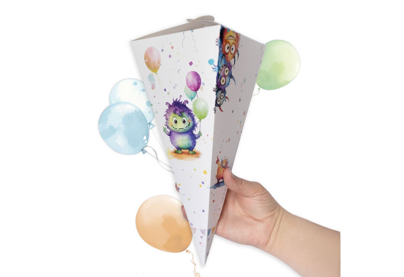 TOBJA Schultüte Kleine Geschwister Schultüte Monster Geschenk, Zuckertüte Jungen oder Mädchen Schulanfang Bild 4