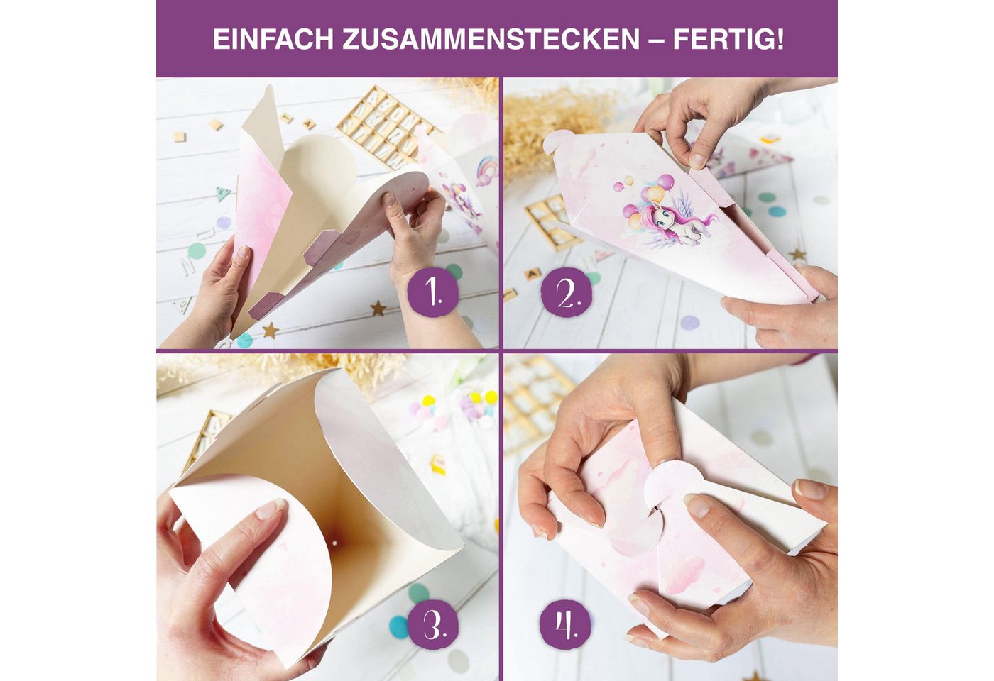 TOBJA Schultüte Kleine Geschwister Schultüte Waldtiere, - Zuckertüte Jungen oder Mädchen Schulanfang