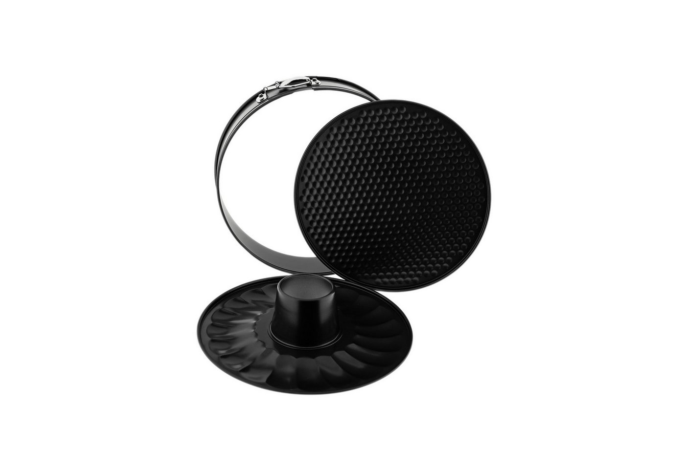 Michelino Springform Backform rund Ø 26 cm mit 2 Böden, Antihaftbeschichtung, (1-tlg), Antihaftbeschichtet Bild 4