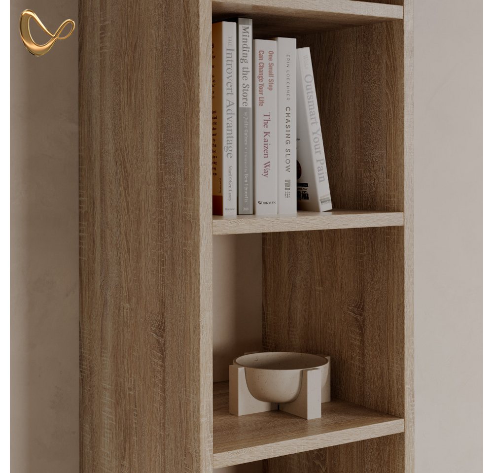 Livinity® Bücherregal Piave, Sonoma, 30 x 100 cm mit 4 offene Ablagen, 1-tlg. Bild 2