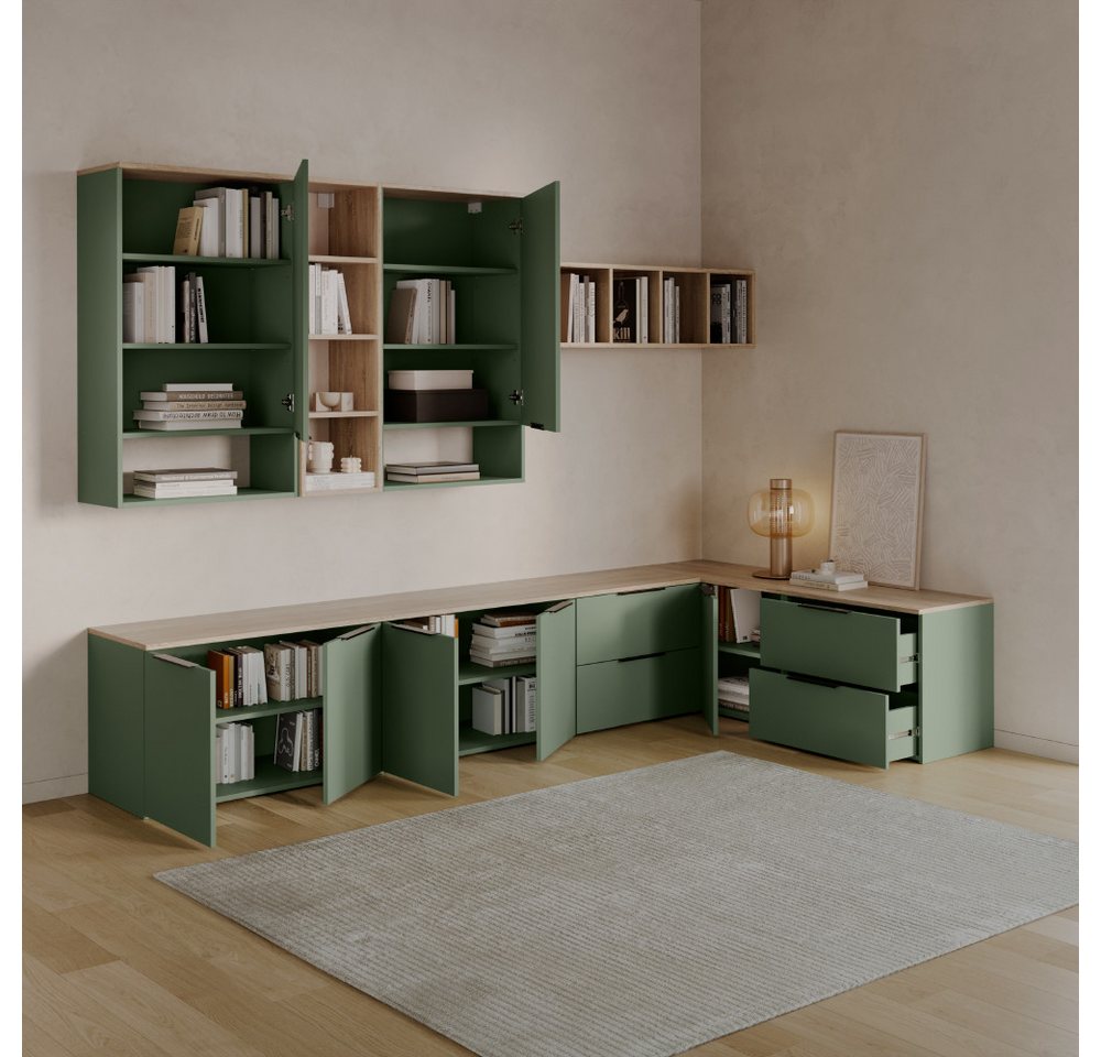 Livinity® Bücherregal Piave, Sonoma, 30 x 100 cm mit 4 offene Ablagen, 1-tlg. Bild 5