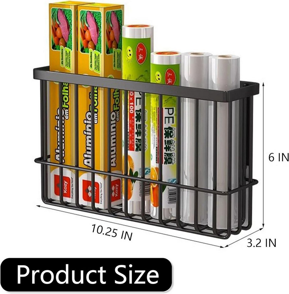 AURIVION Standregal Magnetisches Gewürzregal für Kühlschrank Küche Organizer, Set 1-tlg., Magnet Regal zur Küchenorganisation & Aufbewahrung platzsparend Bild 3