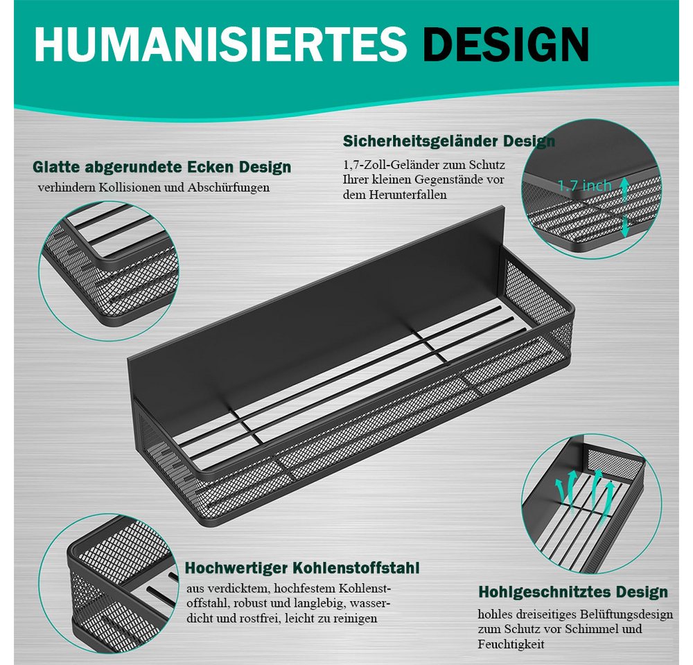 TUWENA Gewürzregal 3 Stück Magnetisches Gewürzregal für Kühlschrank mit 10 Haken, Bewegliche Gewürzregale für Küchenorganisation und Aufbewahrung Bild 4